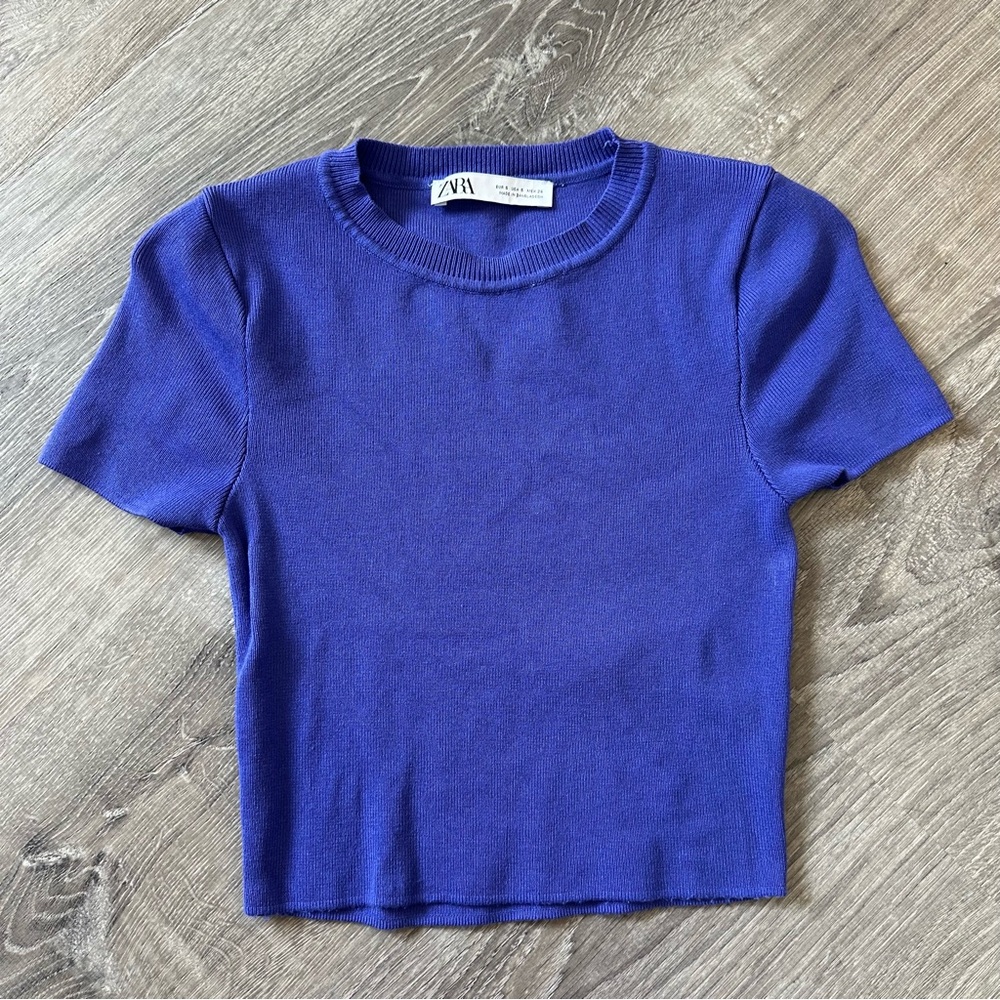 Purple Zara Crop Top